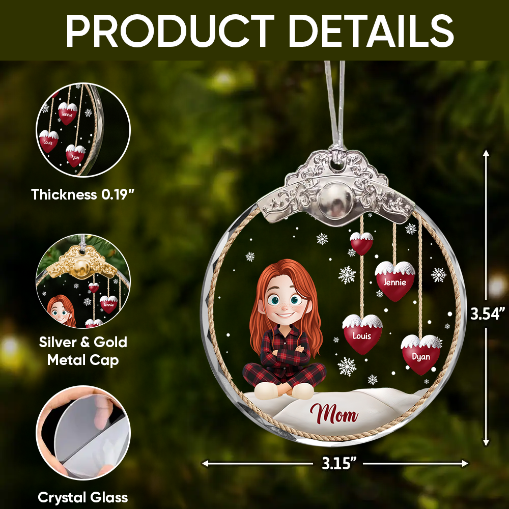 It Takes Long Time Old Friends - Personalized Glass Ornament With Silver and Gold Cap