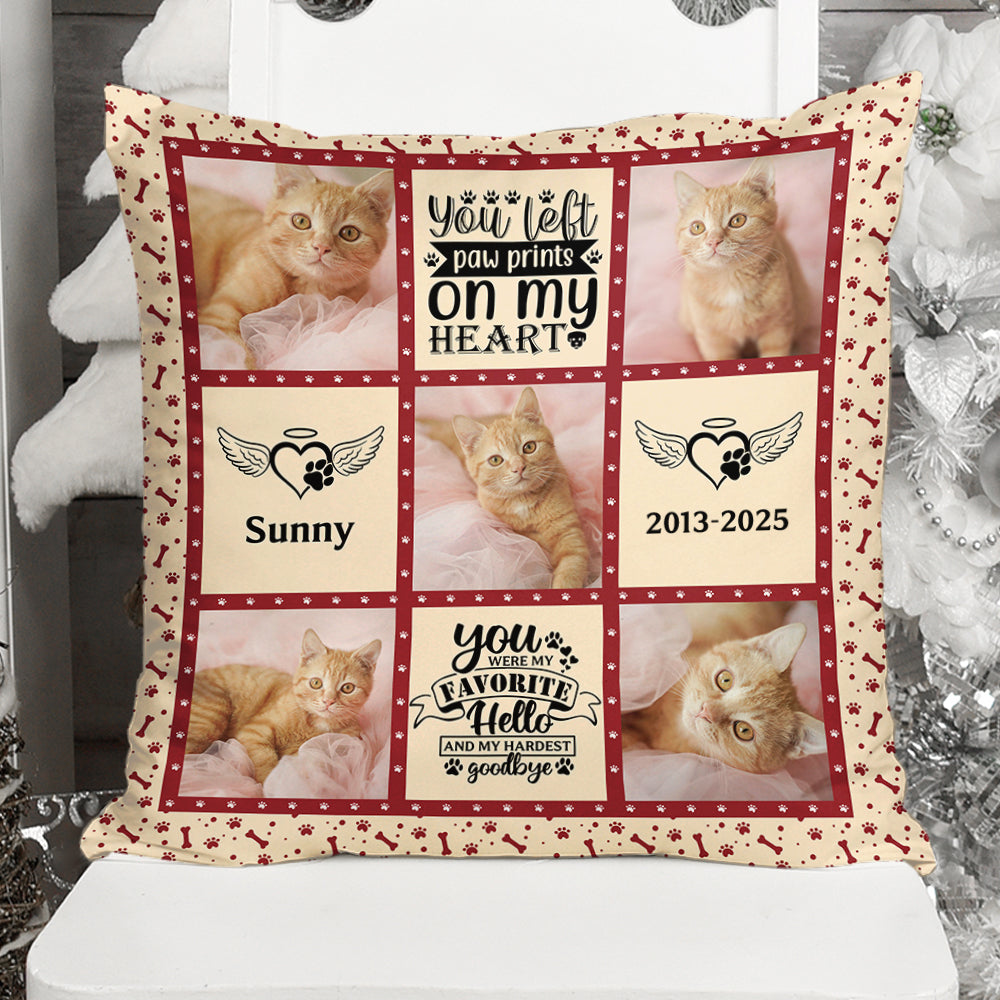 Pet Memorial - Custom Photo Pillow - Memorial Personalized Custom Pillow