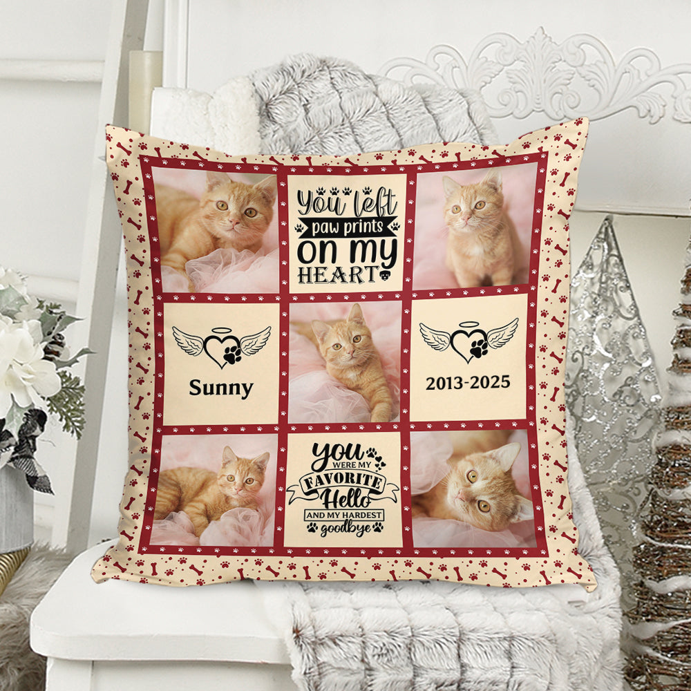 Pet Memorial - Custom Photo Pillow - Memorial Personalized Custom Pillow