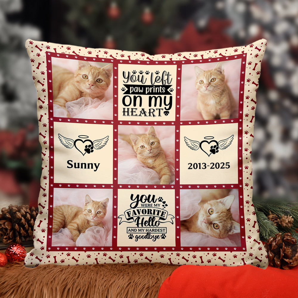 Pet Memorial - Custom Photo Pillow - Memorial Personalized Custom Pillow