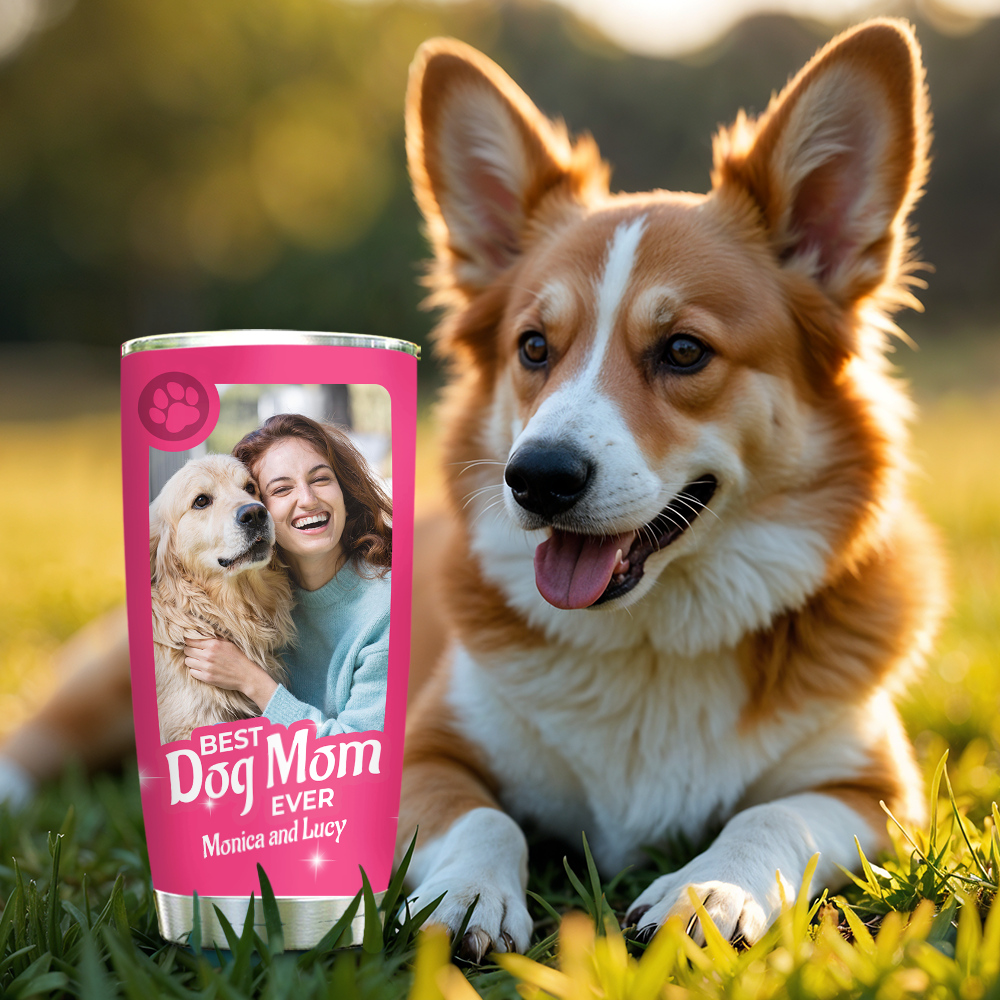 Best Dog Mom Dad Ever - Personalized Custom Tumbler