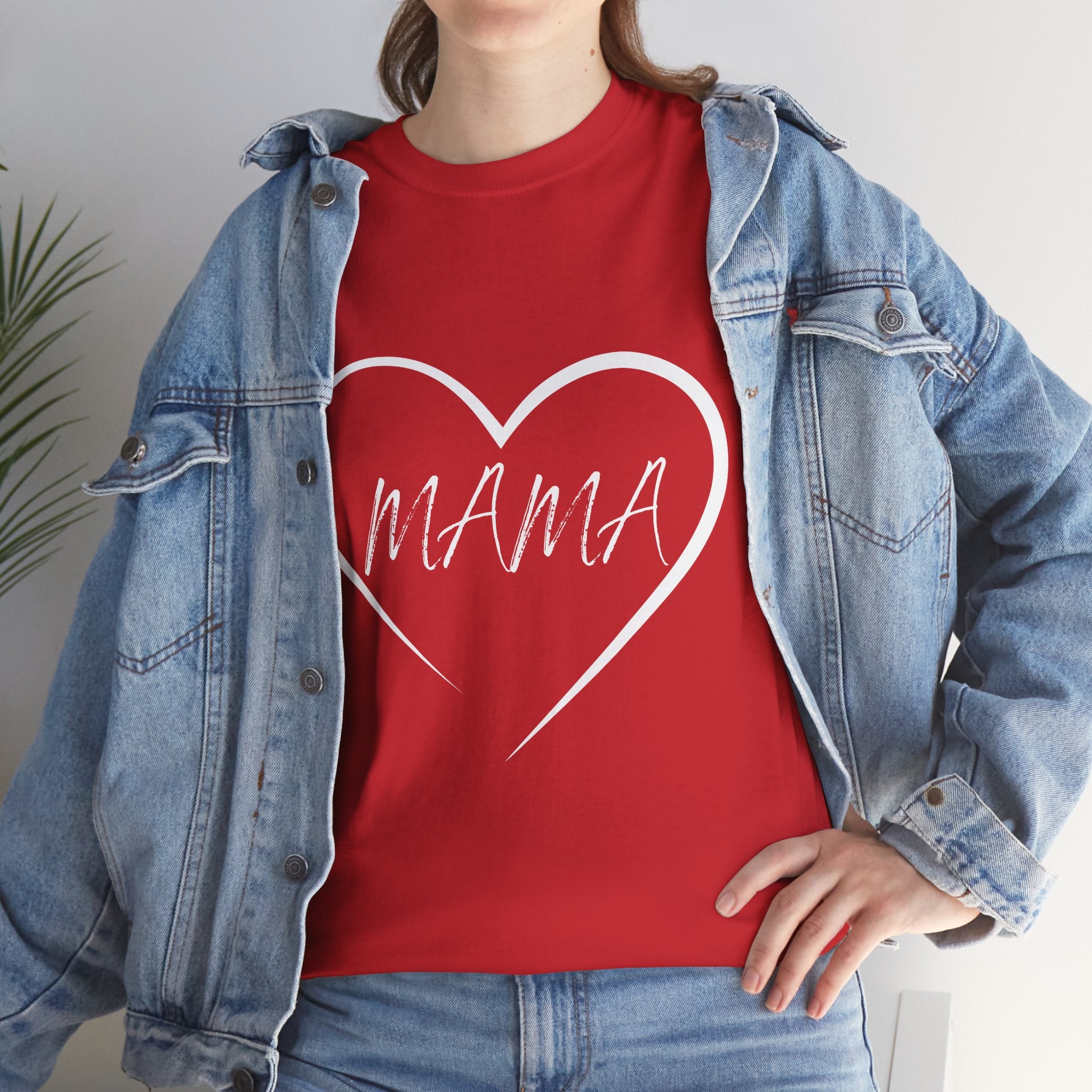 Mama Graphic T-Shirt – MOM Letter Design Unisex Heavy Cotton Tee | Mother’s Day Gift for Mom | Soft Casual Everyday Shirt