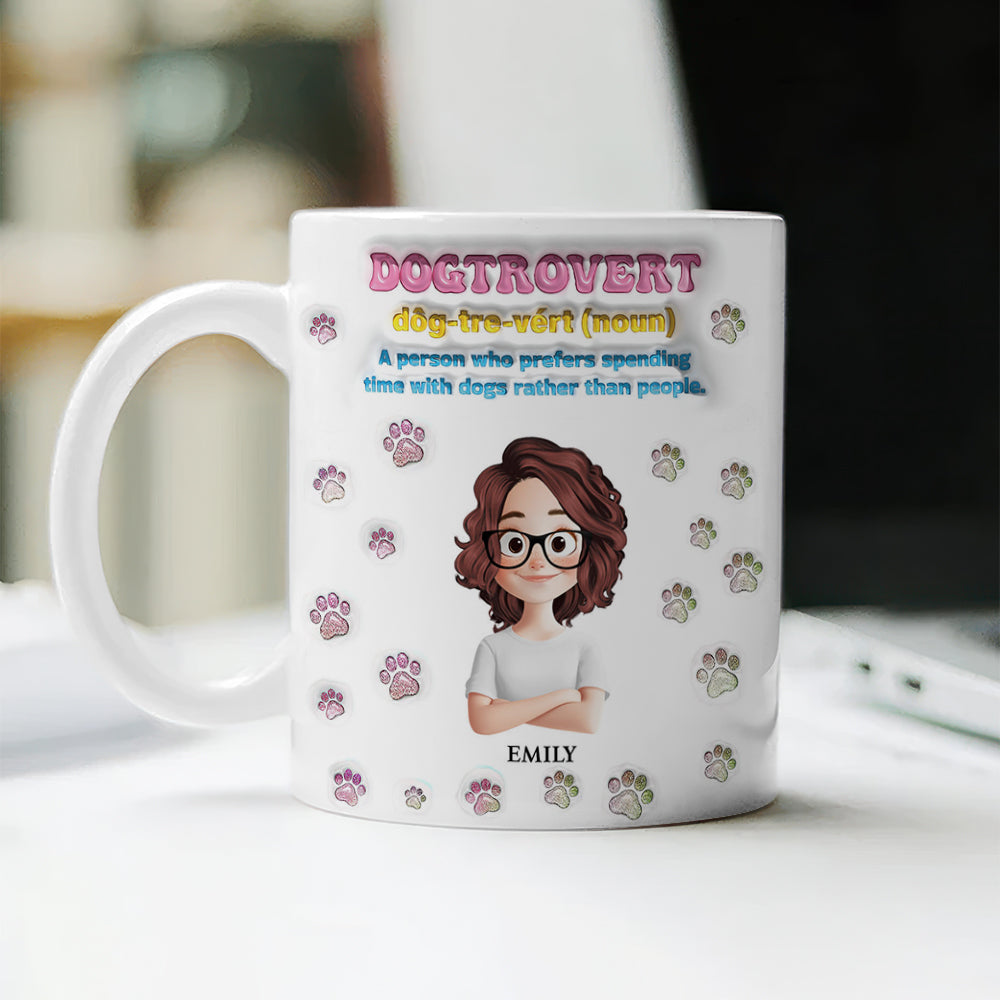 Custom Name Dog Lover Mug - Dog Lover Gift - Personalized Custom Mug