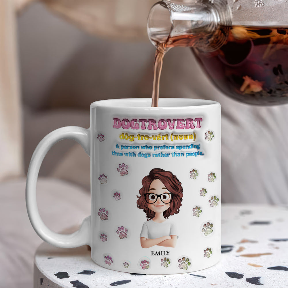 Custom Name Dog Lover Mug - Dog Lover Gift - Personalized Custom Mug