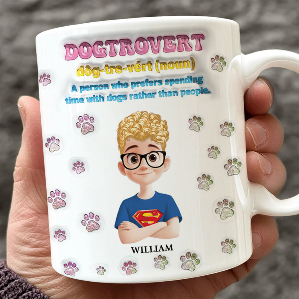 Custom Name Dog Lover Mug - Dog Lover Gift - Personalized Custom Mug