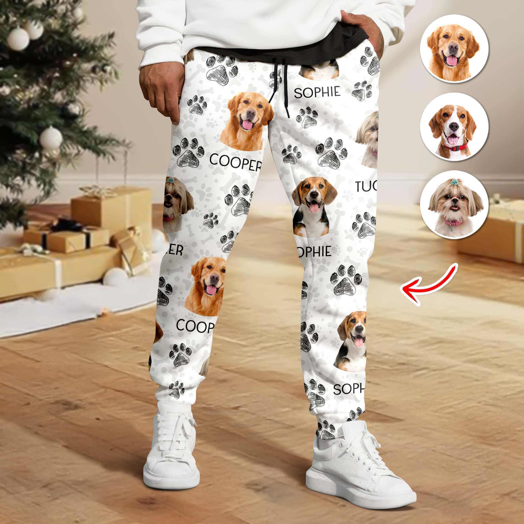 Pet Lover Clothing - Custom Pet Face Pajama Pants -  Pet Lover Gift