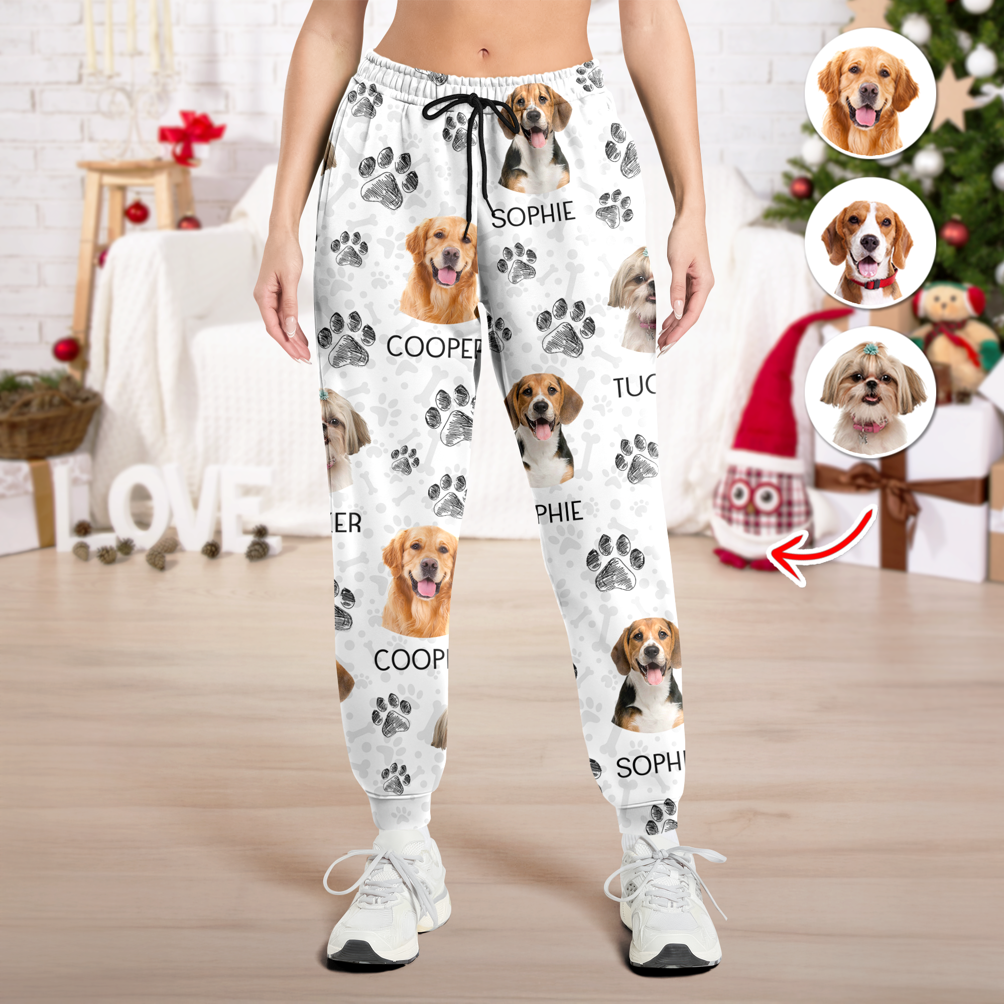 Pet Lover Clothing - Custom Pet Face Pajama Pants -  Pet Lover Gift