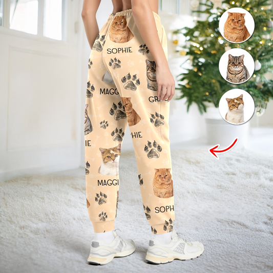Pet Lover Clothing - Custom Pet Face Pajama Pants -  Pet Lover Gift