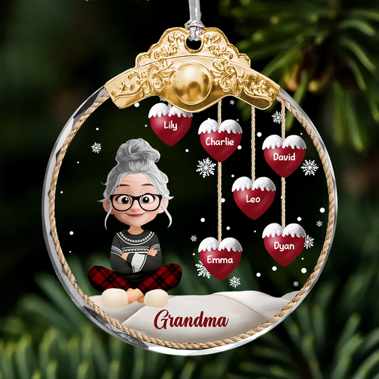 It Takes Long Time Old Friends - Personalized Glass Ornament With Silver and Gold Cap