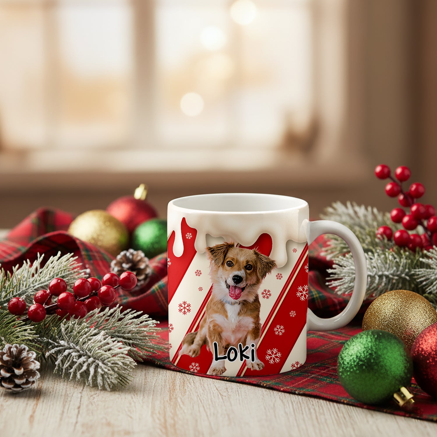 Custom Dog Photo and Name - Personalized Custom 12oz Enamel Mug - Gift for Dog Lover