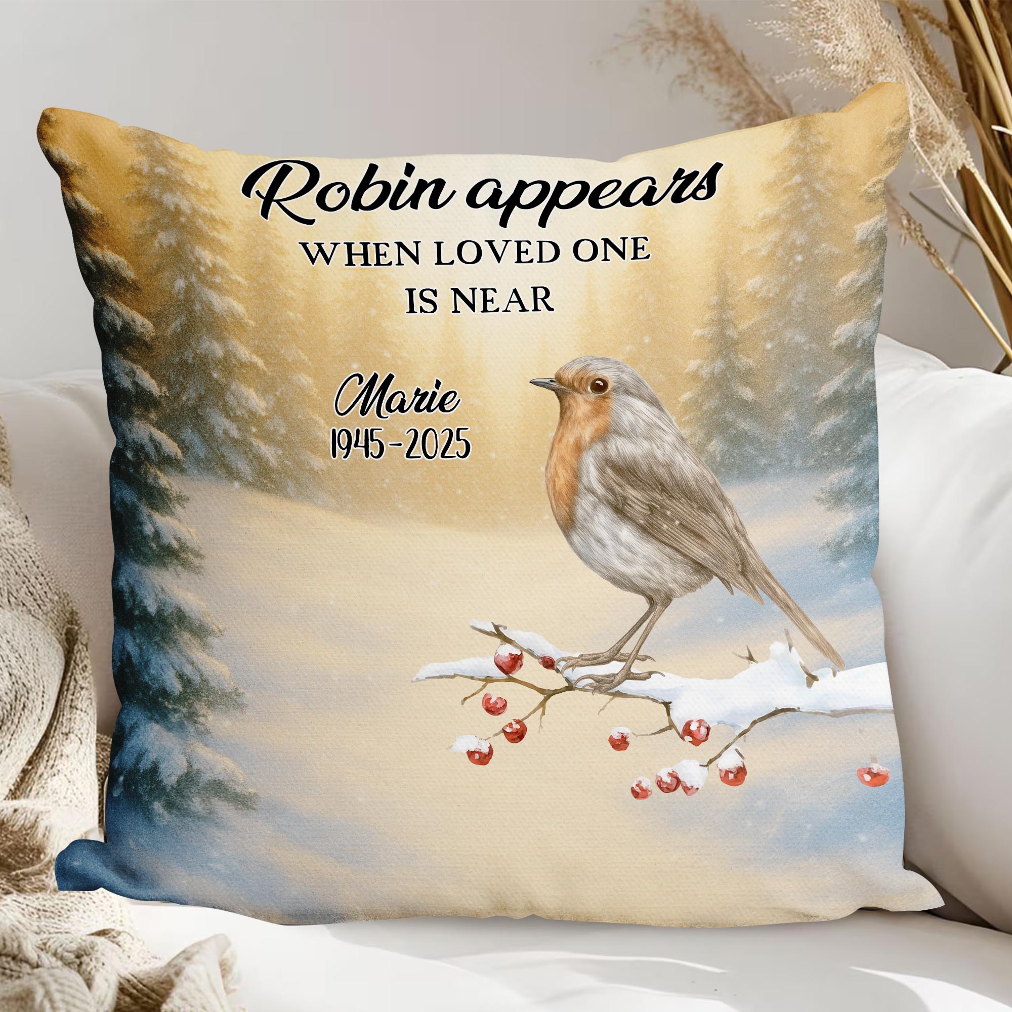 Custom Name - Memorial Pillow - Personalized Pillow - Sympathy Gift