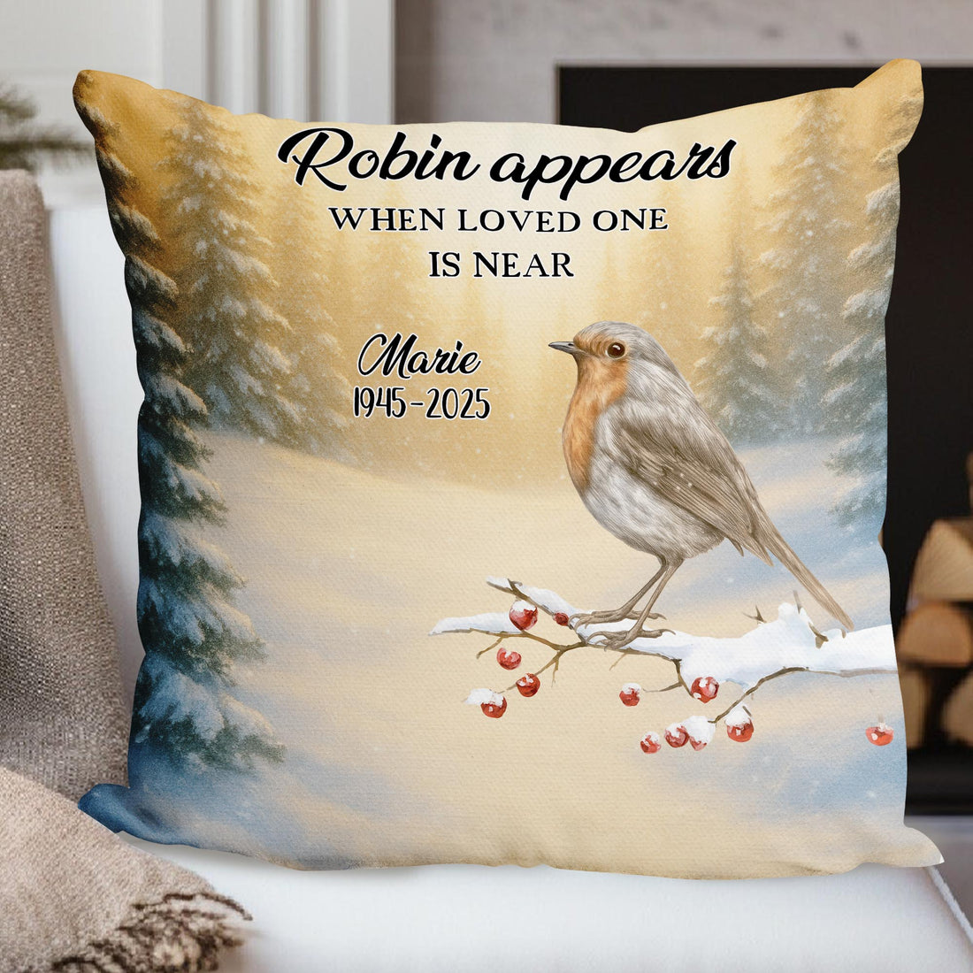 Custom Name - Memorial Pillow - Personalized Pillow - Sympathy Gift