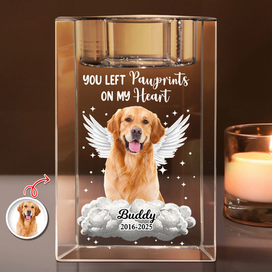 Your Light Will Always Shine  - Personalized Crystal Candle Holder