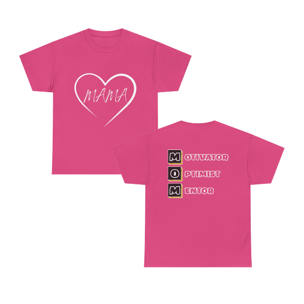 Mama Graphic T-Shirt – MOM Letter Design Unisex Heavy Cotton Tee | Mother’s Day Gift for Mom | Soft Casual Everyday Shirt