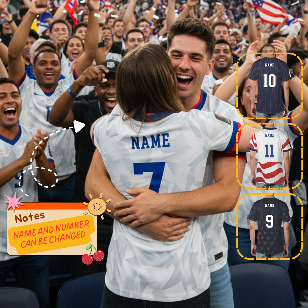 USA Home Match Jersey 2026 – Patriotic Fan Shirt, Breathable Game Day Jersey for Soccer Lovers