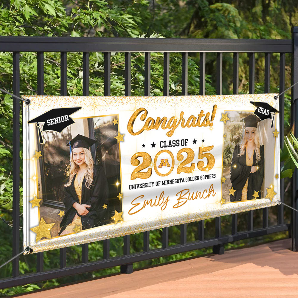 Personalized Class Of 2025 Graduation Banner – Congrats Grad Sign For Party