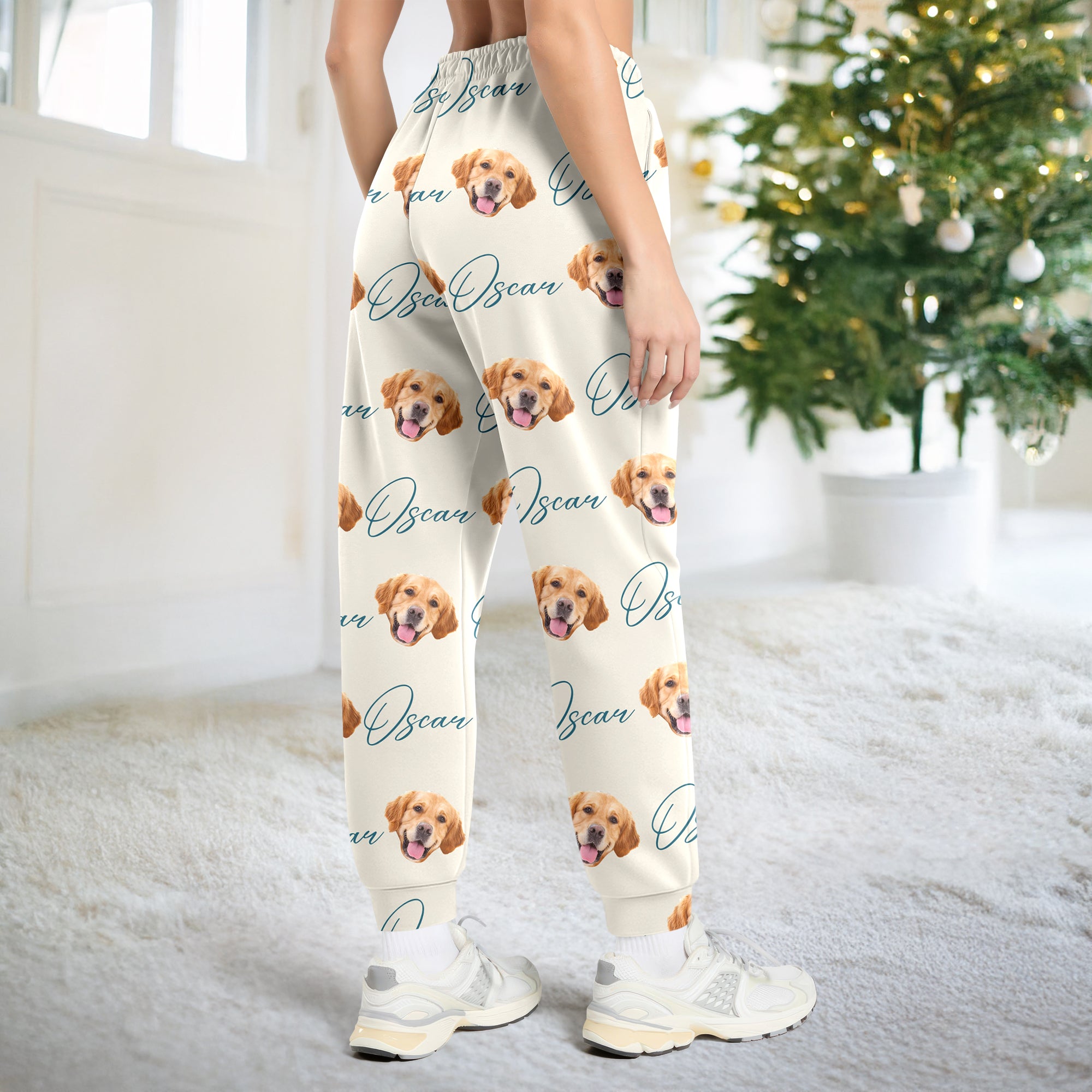 Color Custom Face Photo Pajama Pants -  Christmas Gift