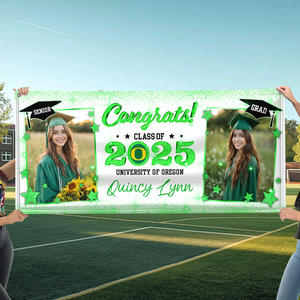 Personalized Class Of 2025 Graduation Banner – Congrats Grad Sign For Party