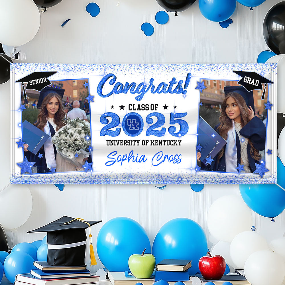 Personalized Class Of 2025 Graduation Banner – Congrats Grad Sign For Party