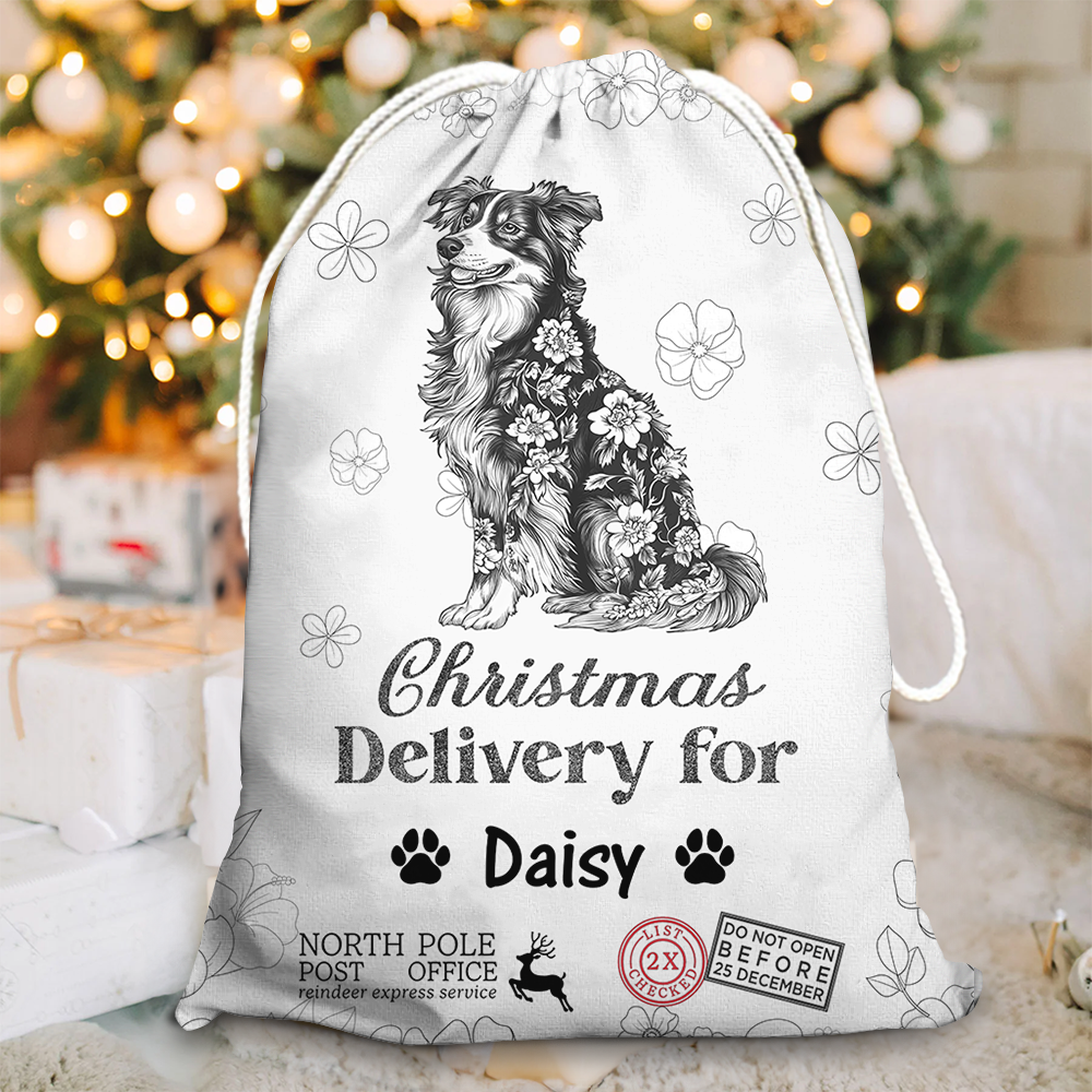 Funny Pet Christmas Bag Custom Photo - Christmas Bag Gift For Pet Lover - Christmas Sack