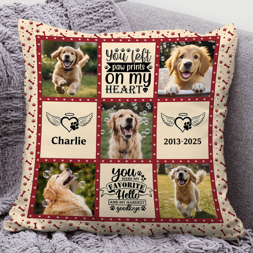 Pet Memorial - Custom Photo Pillow - Memorial Personalized Custom Pillow
