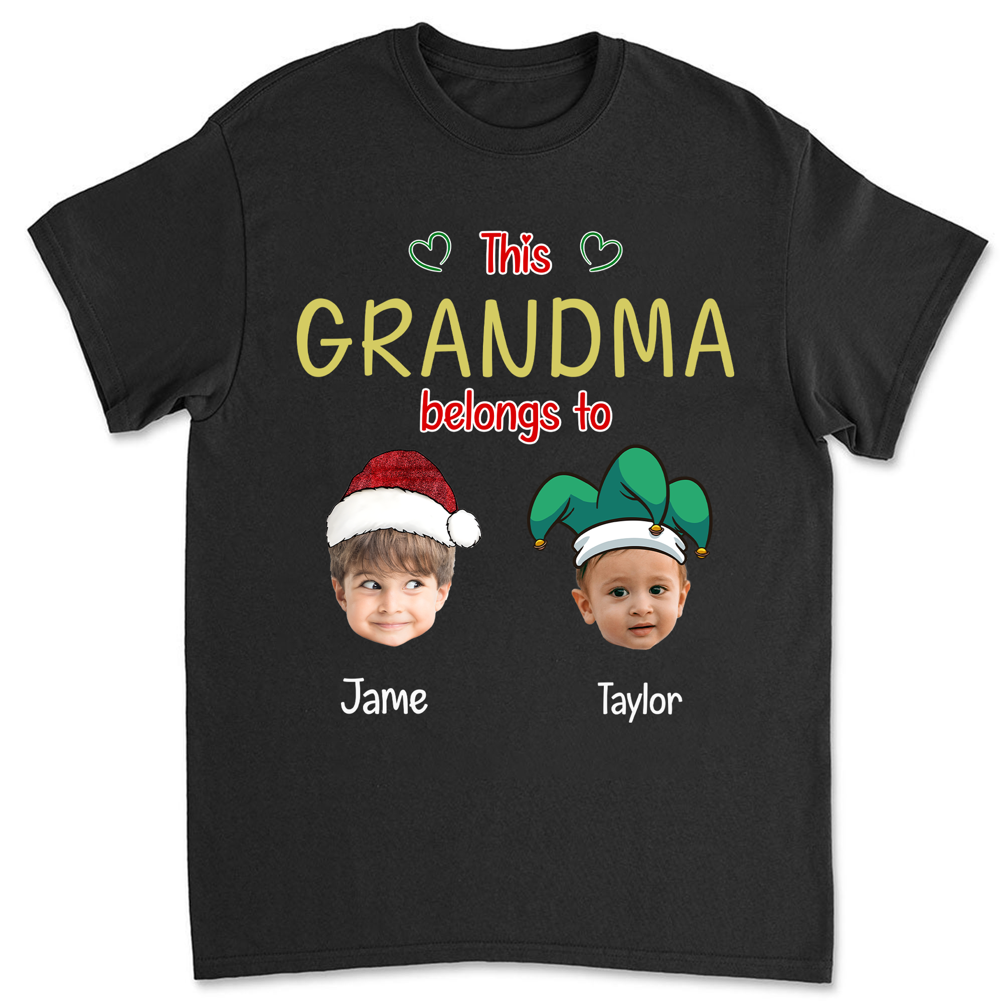 Custom Name Christmas Grandma Shirt - Personalized Shirt Custom T-shirt