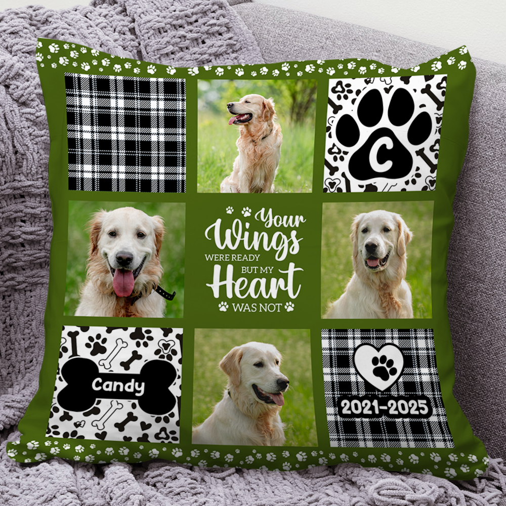 Custom Name and Photo - Personalized Pillow - Sympathy Gift - Pet Memorial