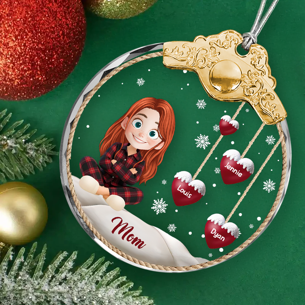 It Takes Long Time Old Friends - Personalized Glass Ornament With Silver and Gold Cap