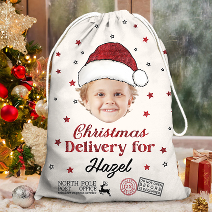 Funny Christmas Bag Custom Photo - Christmas Bag Gift For Family - Christmas Sack