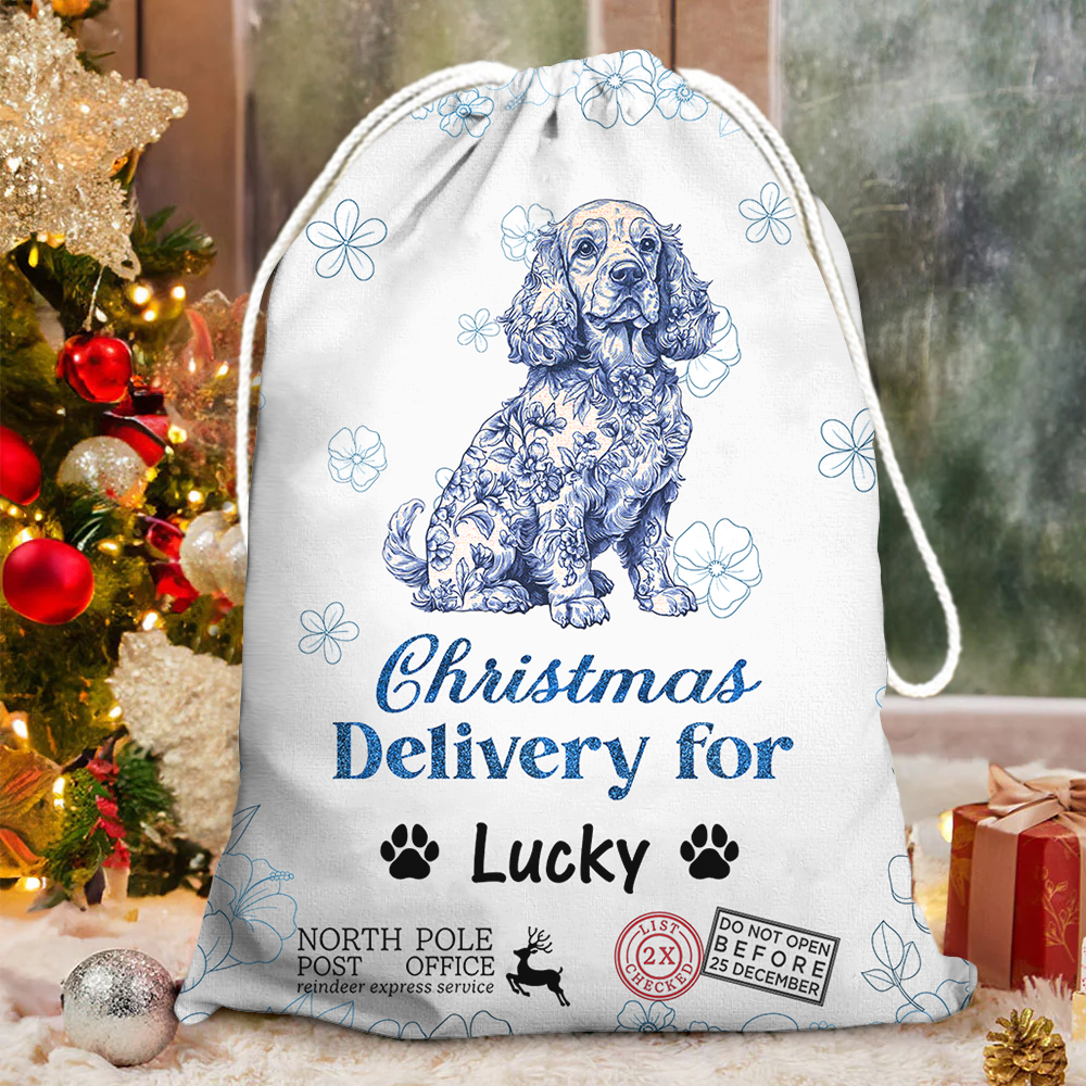 Funny Pet Christmas Bag Custom Photo - Christmas Bag Gift For Pet Lover - Christmas Sack