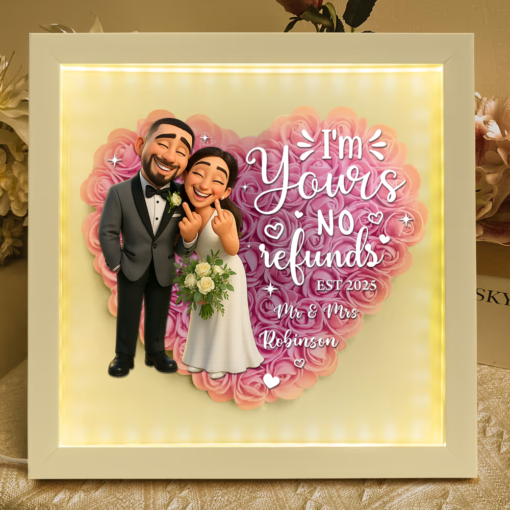 You and Me We Got This LED Flowers Box - Personalized Flower Shadow Box