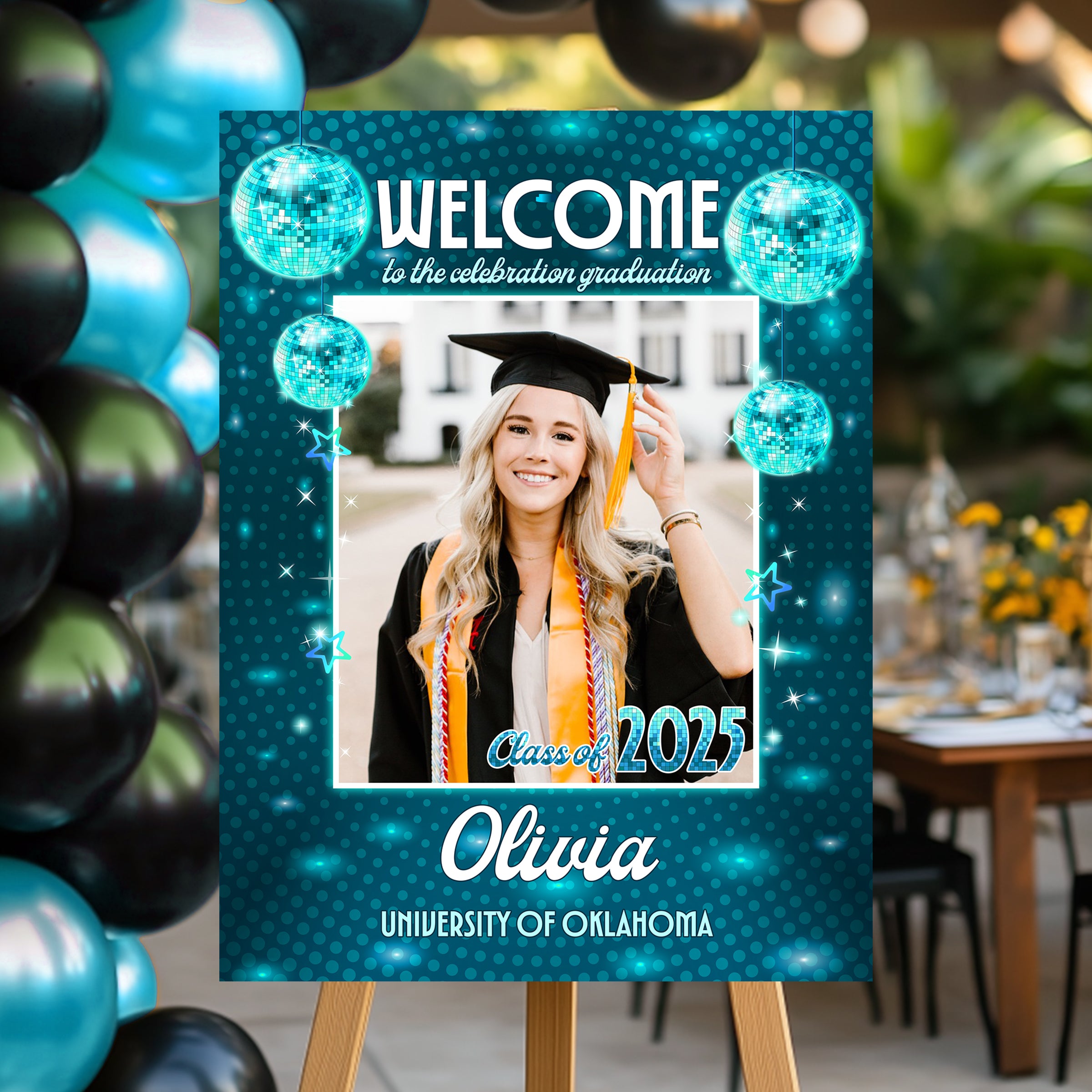Custom Graduation Welcome Sign – Personalized Party Decor for Class of 2025