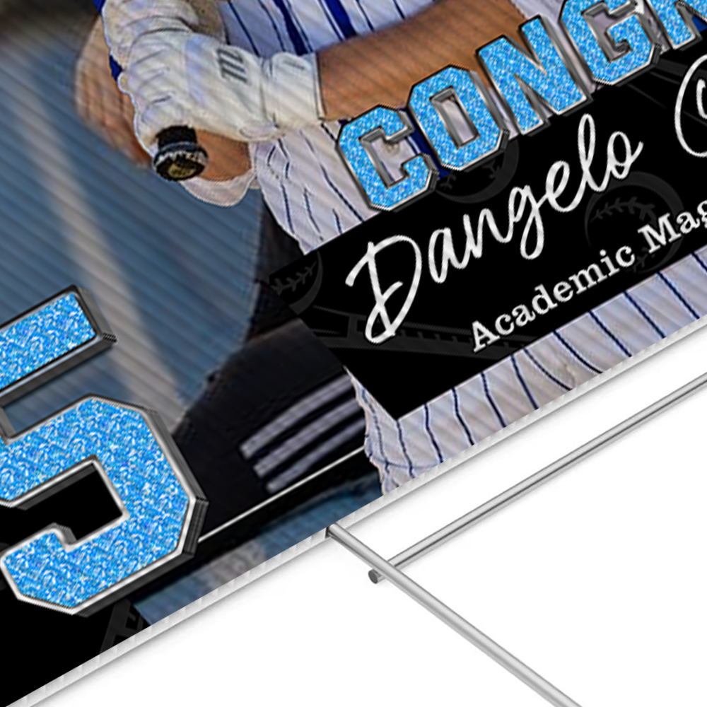 Congrats Class Of 2025 Lawn Sign, Personalized Graduation Lawn Sign