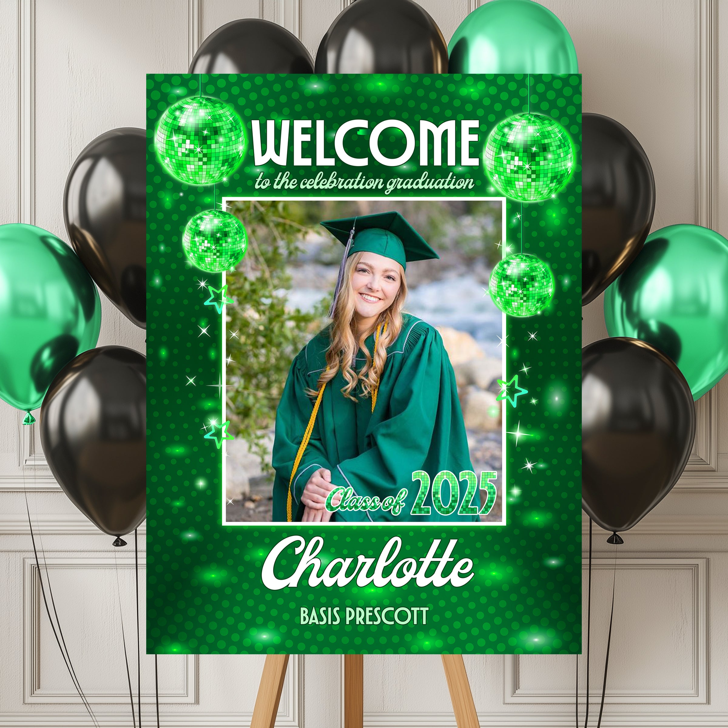Custom Graduation Welcome Sign – Personalized Party Decor for Class of 2025