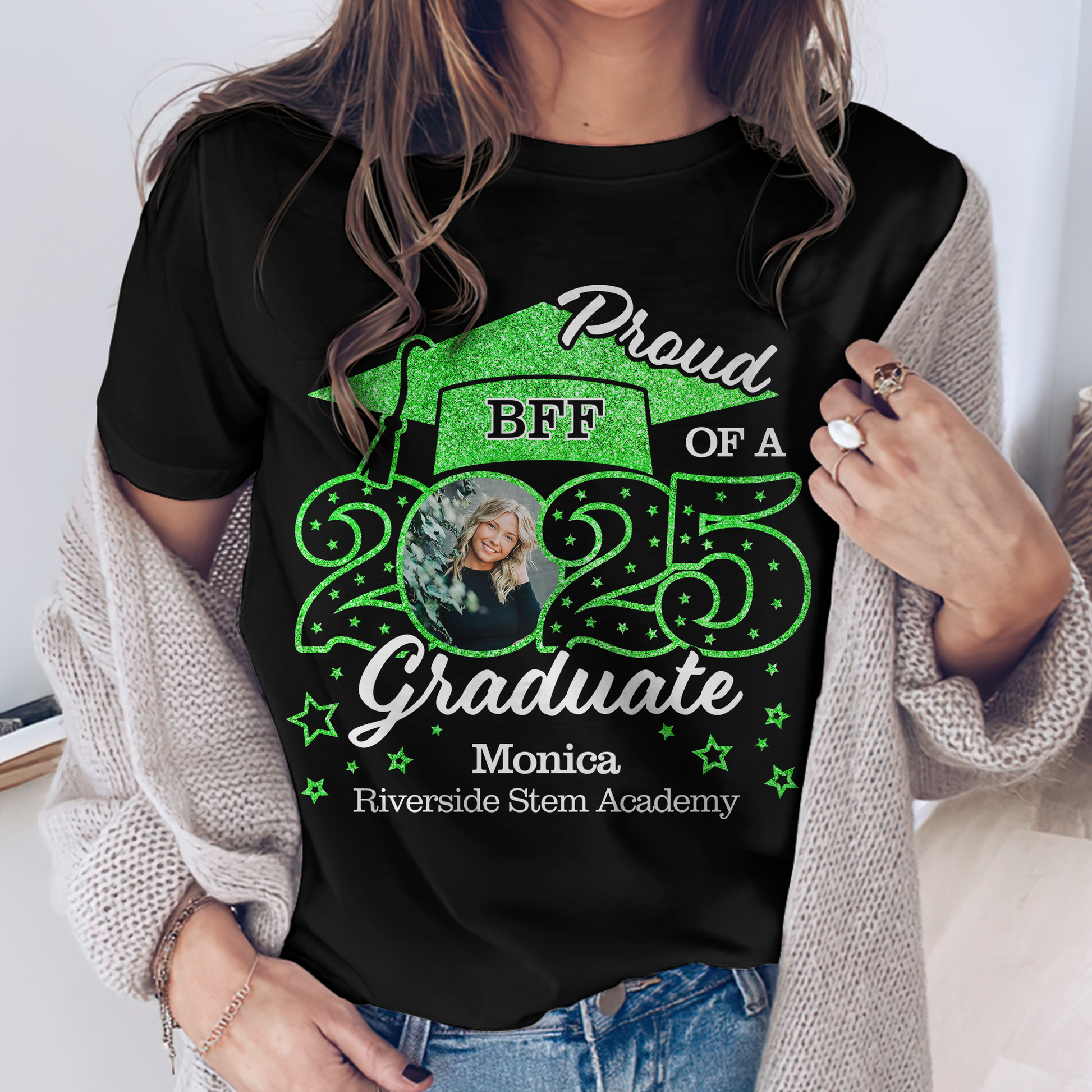 Class Of 2025 Custom Graduation Shirt Upload Photo T-shirt, Graduation Gift