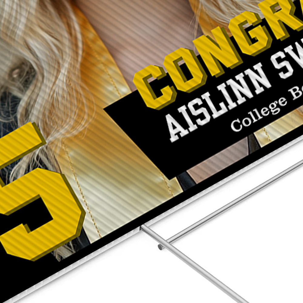 Congrats Class Of 2025 Lawn Sign, Personalized Congrats Graduation Lawn Sign