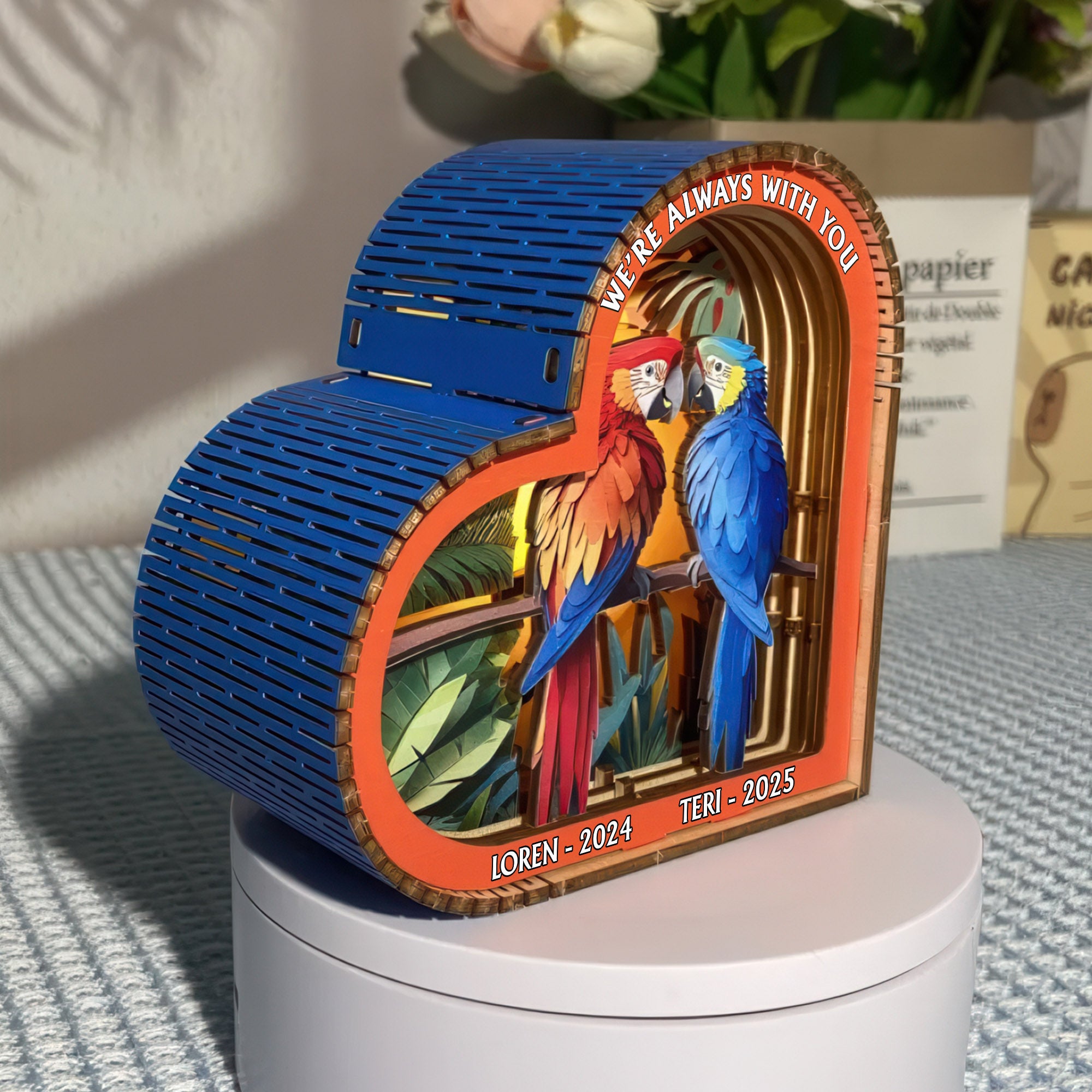 Always With You - Memorial Wooden Light Frame Painting Accessories