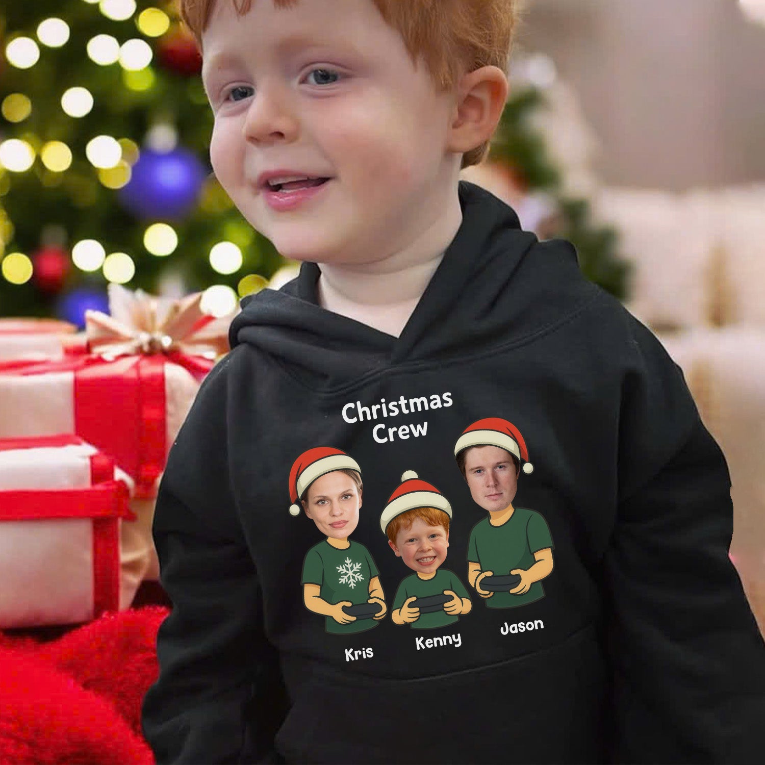 Custom Name Christmas Family Shirt - Personalized Shirt Custom T-shirt/Hoodie/Sweatshirt