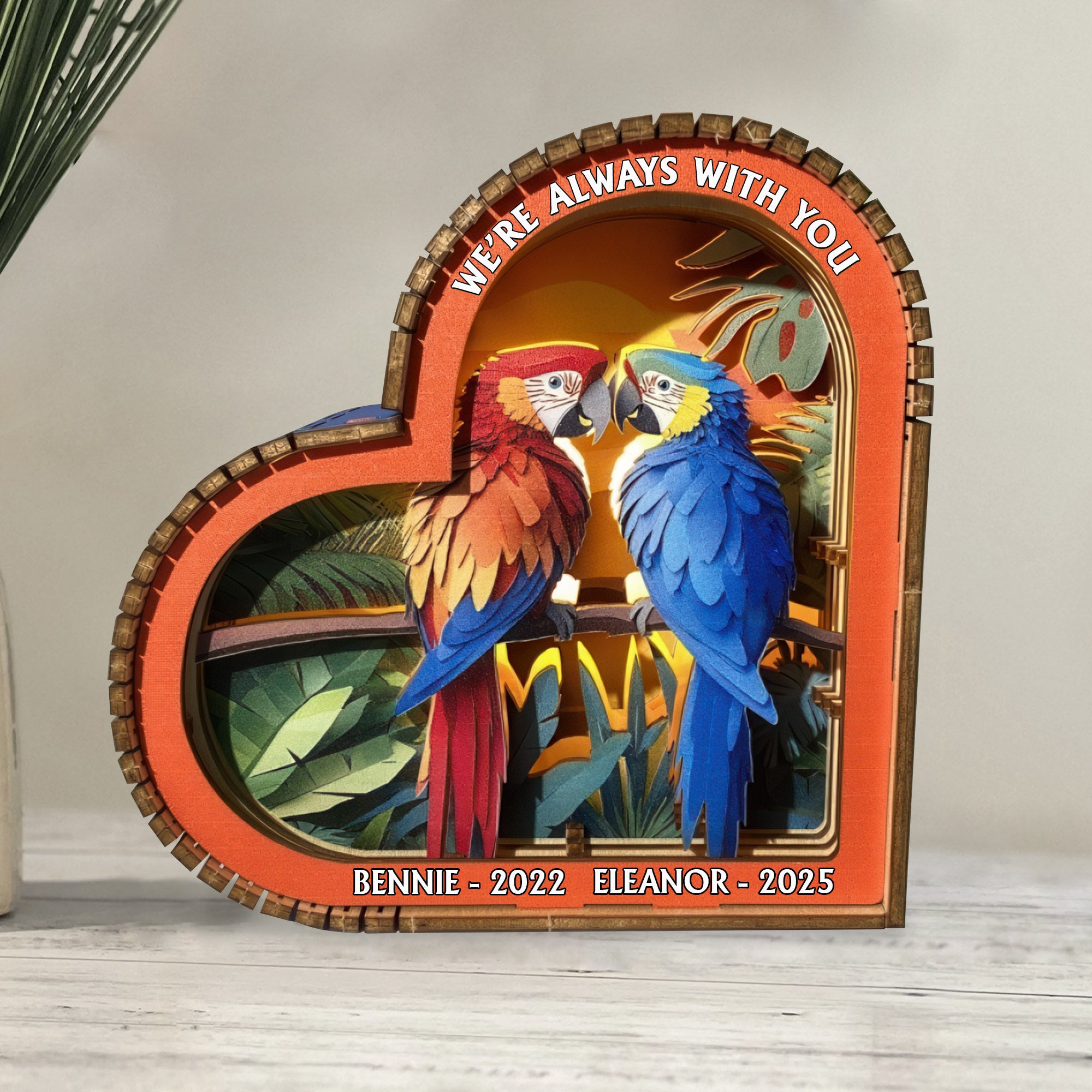 Always With You - Memorial Wooden Light Frame Painting Accessories