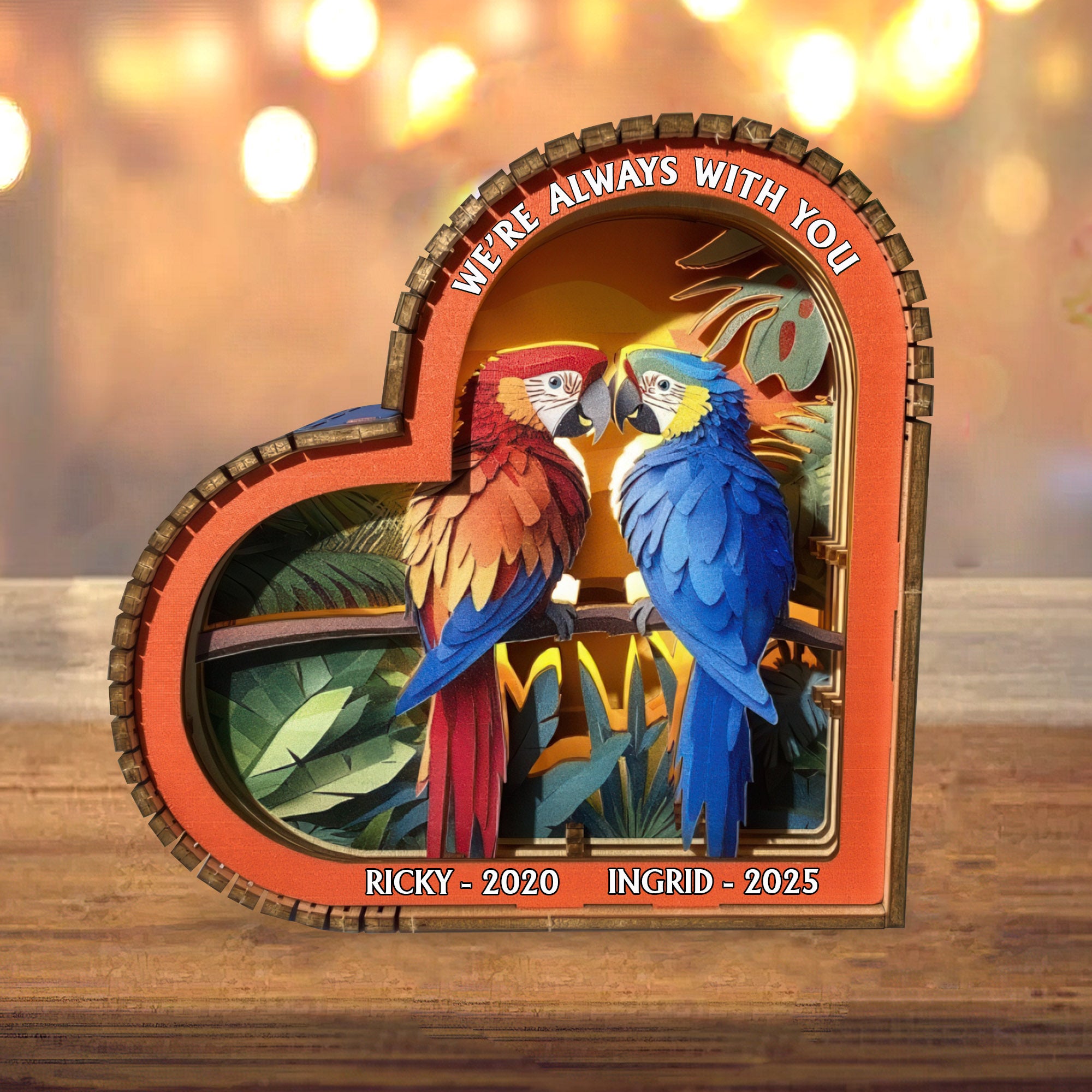 Always With You - Memorial Wooden Light Frame Painting Accessories