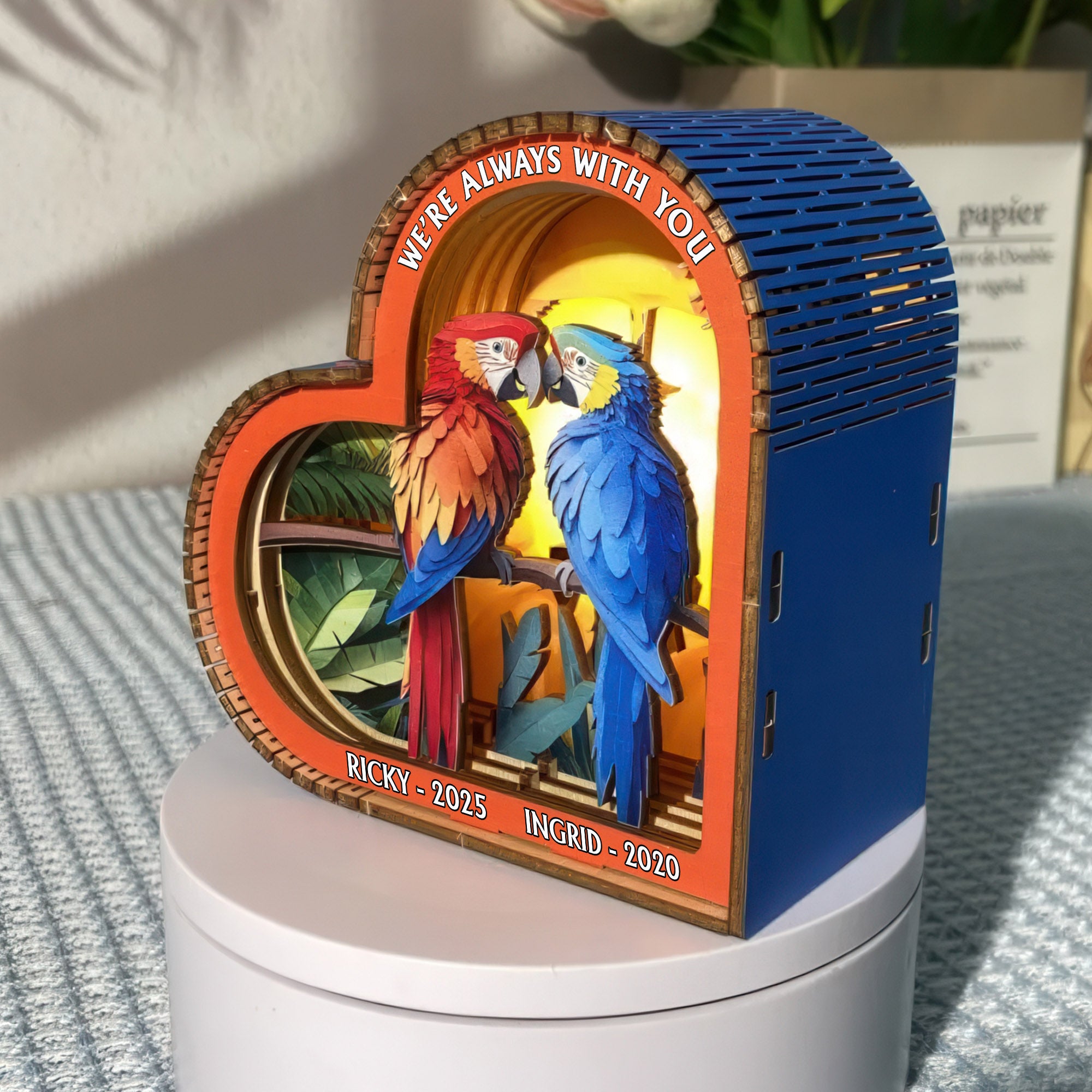 Always With You - Memorial Wooden Light Frame Painting Accessories