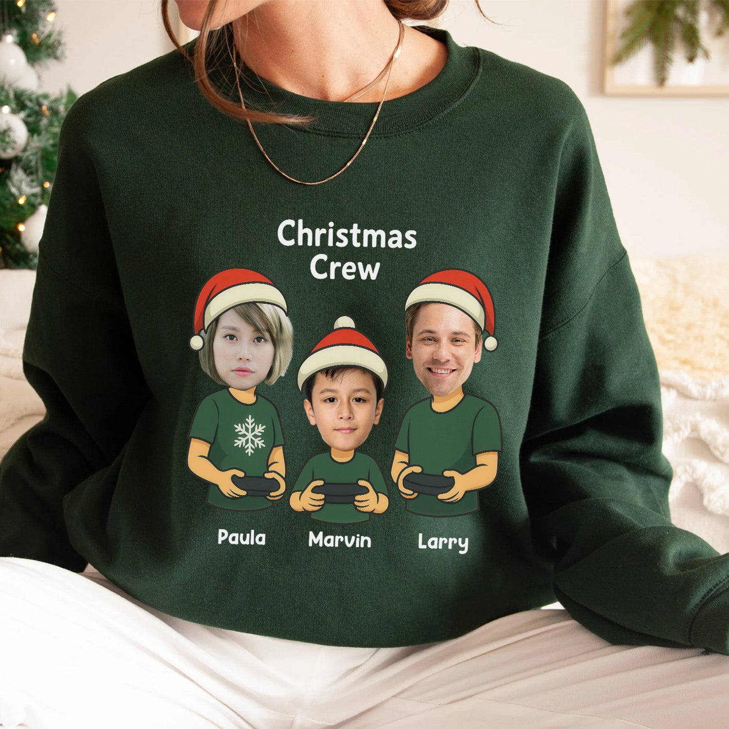 Custom Name Christmas Family Shirt - Personalized Shirt Custom T-shirt/Hoodie/Sweatshirt