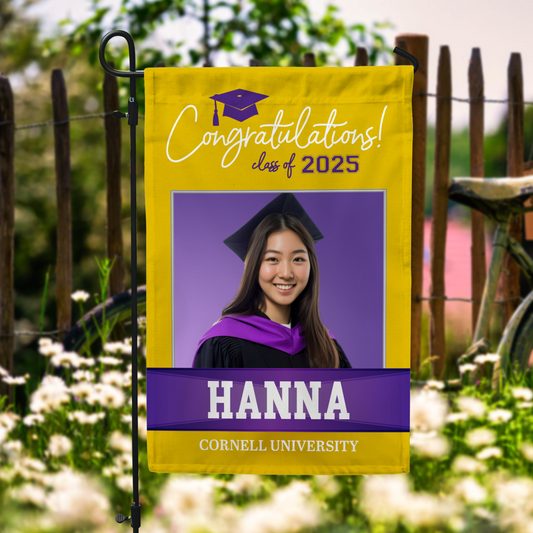 Personalized Class Of 2025 Flag, Custom Photo Grad Gift, Congrat Grads Gift, Graduation Decorations