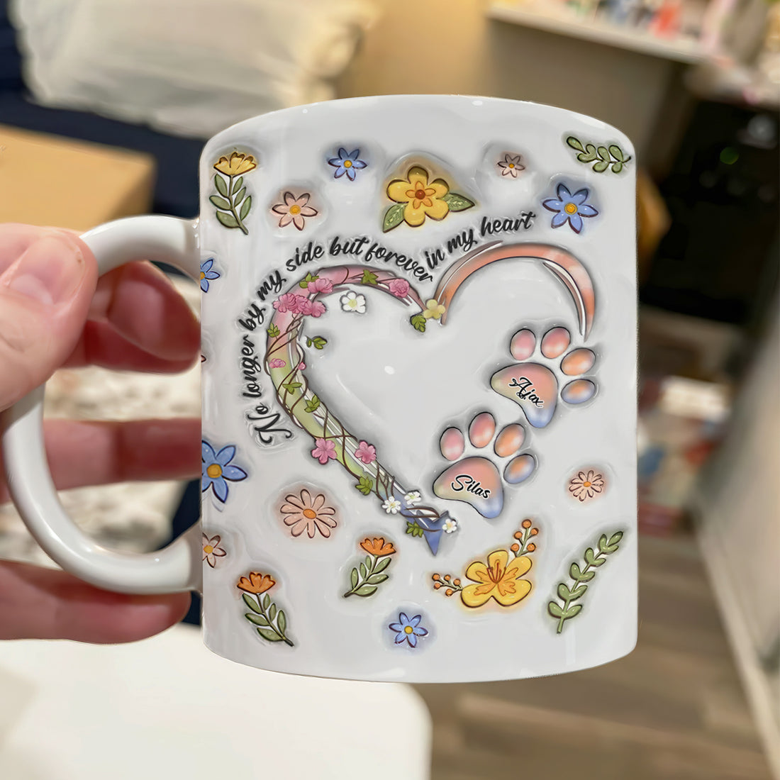 Pet Memorial - Custom Name - Personalized Custom Mug - Gift for Pet Lover