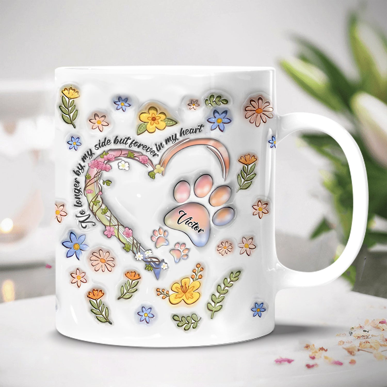 Pet Memorial - Custom Name - Personalized Custom Mug - Gift for Pet Lover