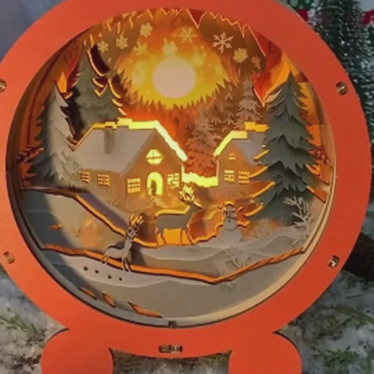 3D Puzzle Gooden Lamp - Snow Village